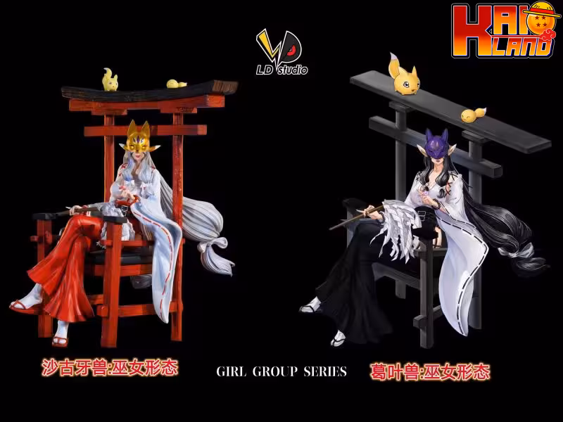 Digimon LD Studio Sakuyamon x Kuzuhamon Resin Statue