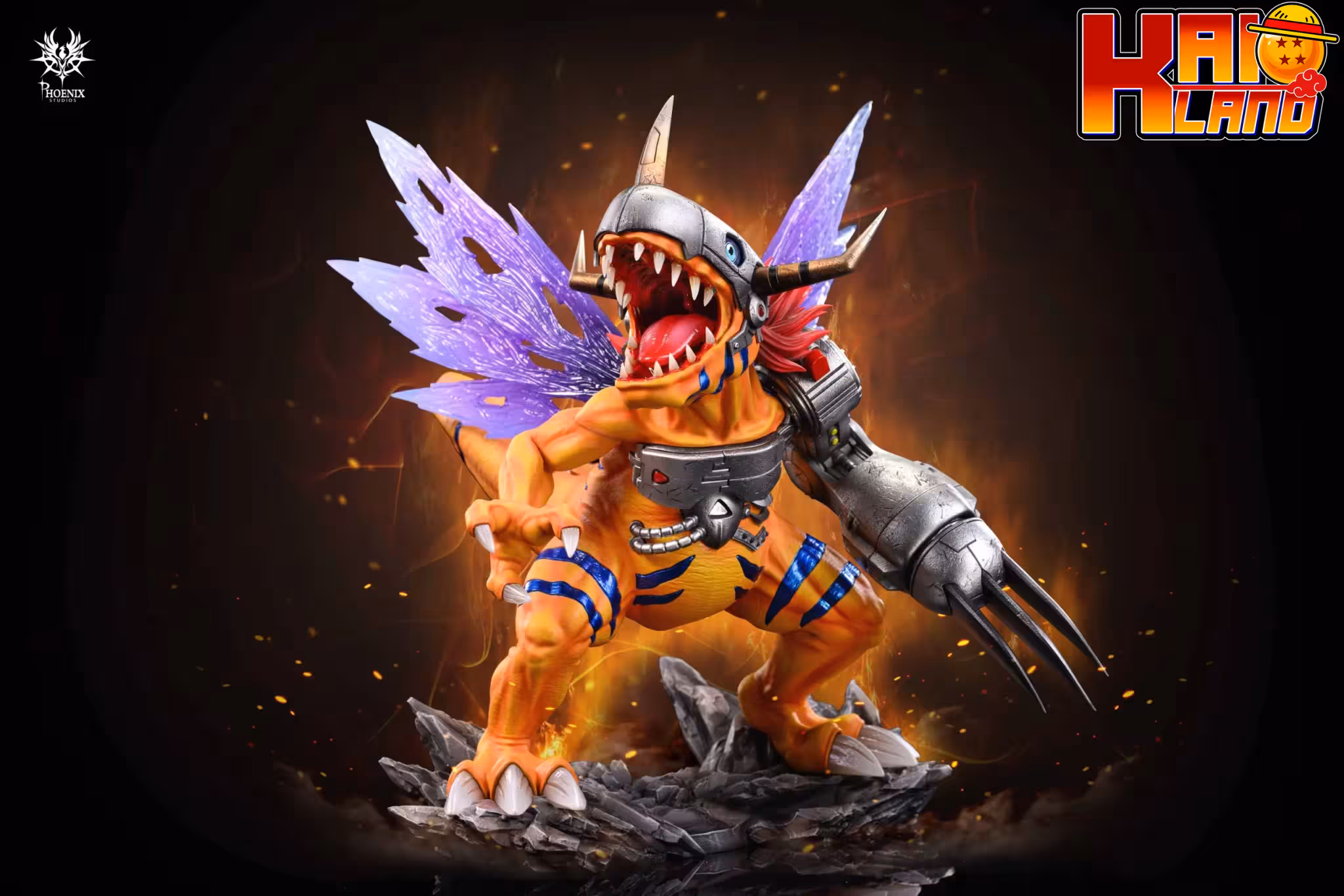 Digimon Phoenix Studio MetalGreymon Resin Statue