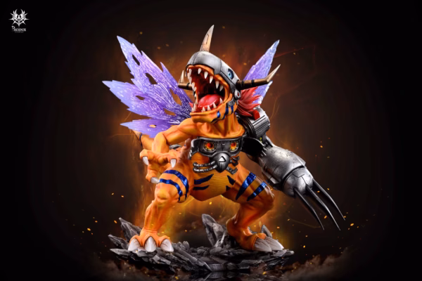 Digimon Phoenix Studio MetalGreymon Resin Statue 2
