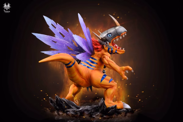 Digimon Phoenix Studio MetalGreymon Resin Statue 4