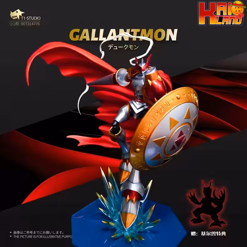 Digimon T1 Studio Gallantmon Resin Statue