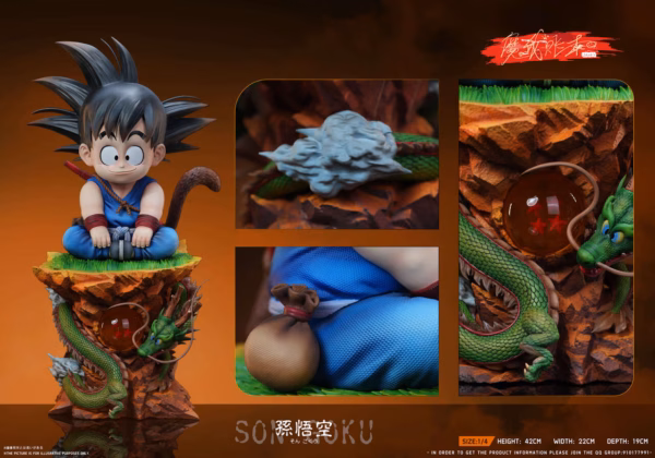 Dragon Ball MWZB Studio Kid Son Goku Resin Statue 3