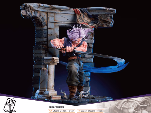 Dragon Ball Poker Monster Studio Trunks Resin Statue 6