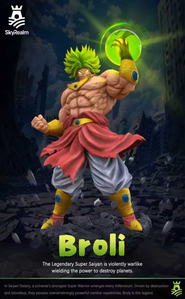 Dragon Ball SkyRealm Studio Broly Resin Statue 1