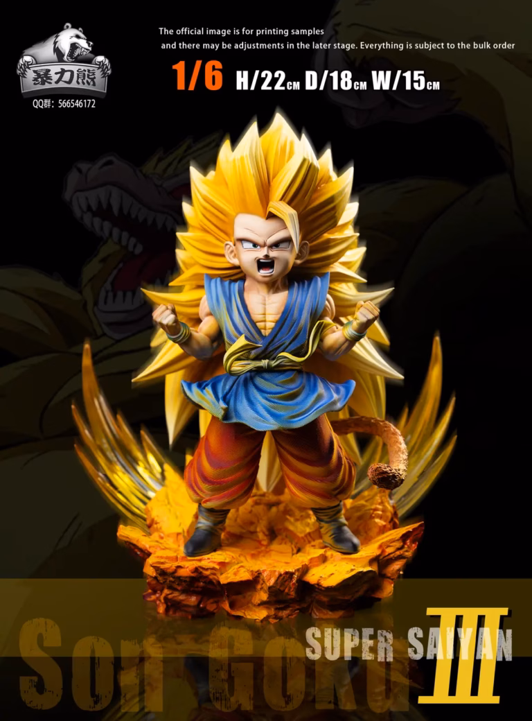 Dragon Ball Violent Bear Studio SS3 Goku Resin Statue
