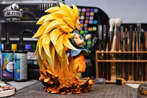 Dragon Ball Violent Bear Studio SS3 Goku Resin Statue 3