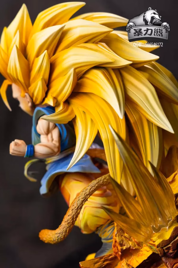 Dragon Ball Violent Bear Studio SS3 Goku Resin Statue 4