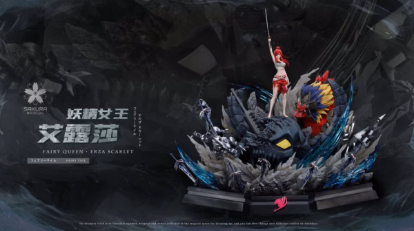Fairy Tail Sakura Studio Erza Scarlet Resin Statue 2