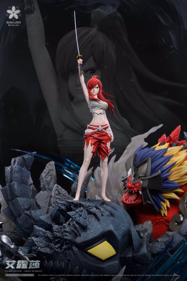Fairy Tail Sakura Studio Erza Scarlet Resin Statue 3