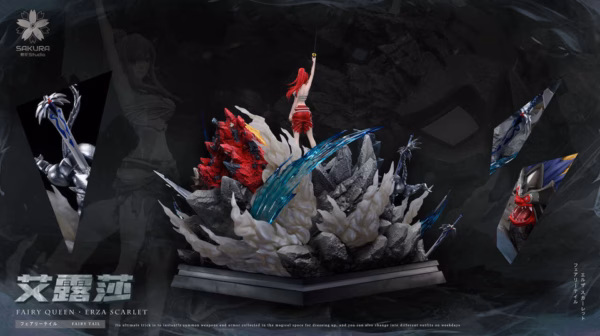 Fairy Tail Sakura Studio Erza Scarlet Resin Statue 4