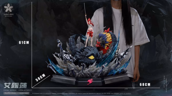 Fairy Tail Sakura Studio Erza Scarlet Resin Statue 5