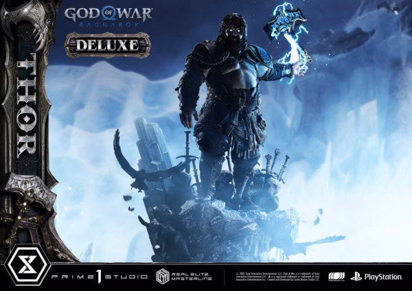 God of War Ragnarok Prime 1 Studio Thor Licensed Resin Statue 10