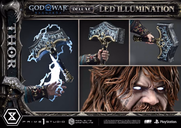 God of War Ragnarok Prime 1 Studio Thor Licensed Resin Statue 3