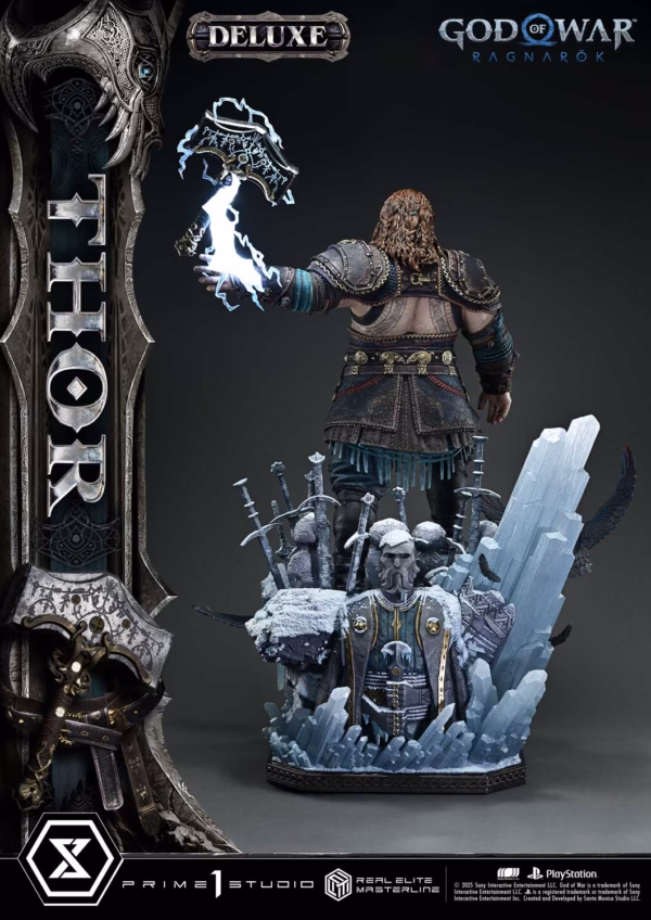God of War Ragnarok Prime 1 Studio Thor Licensed Resin Statue 7