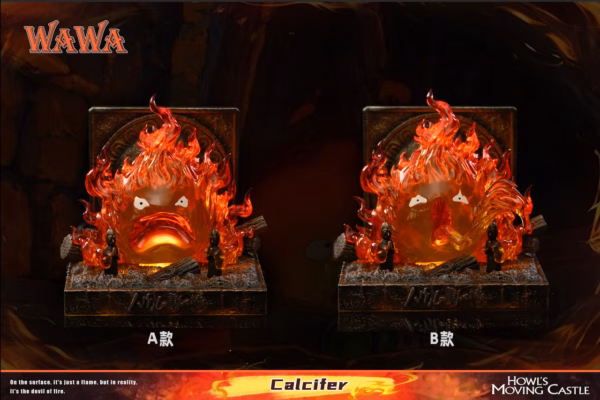 Howls Moving Castle WAWA Studio Angry Calcifer Resin Statue 1