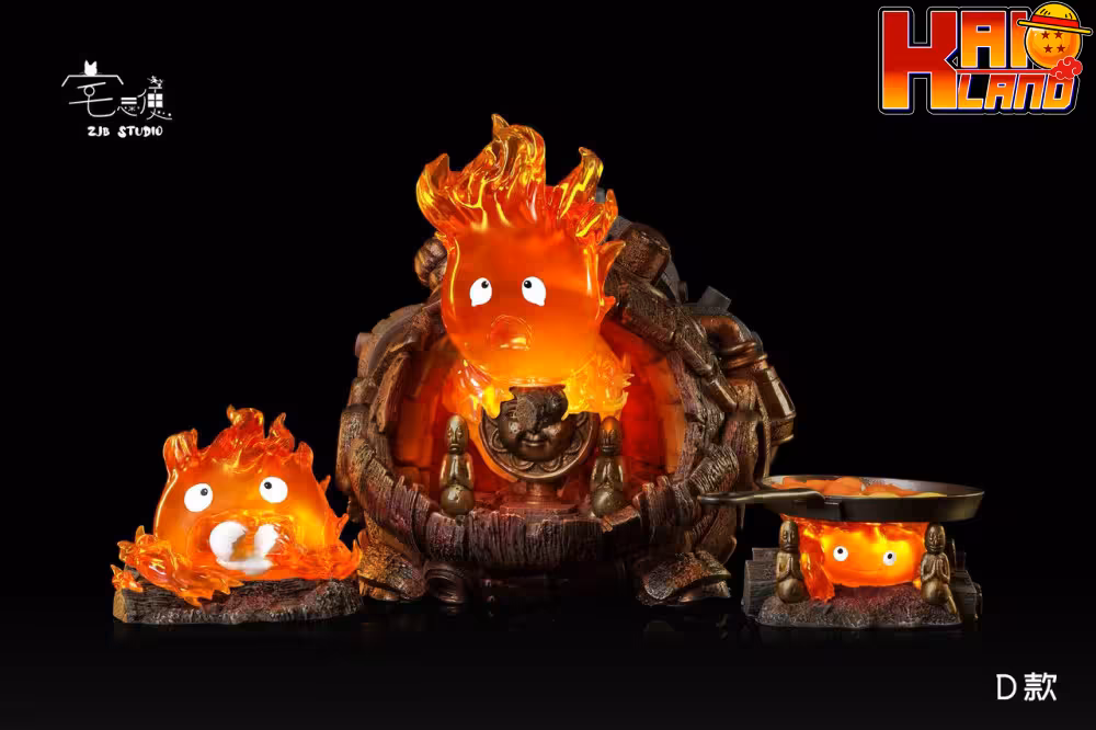 Howls Moving Castle ZJB Studio Calcifer Resin Statue