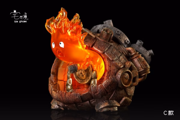 Howls Moving Castle ZJB Studio Calcifer Resin Statue 3