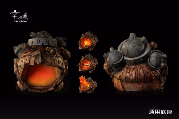 Howls Moving Castle ZJB Studio Calcifer Resin Statue 4