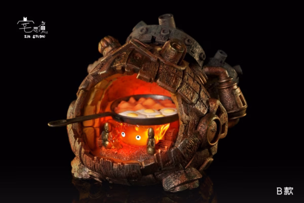 Howls Moving Castle ZJB Studio Calcifer Resin Statue 5 1