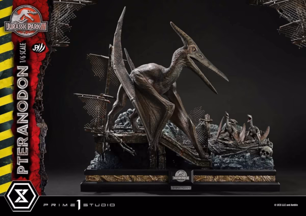 Jurassic Park Prime 1 Studio Pteranodon Licensed Resin Statue 3