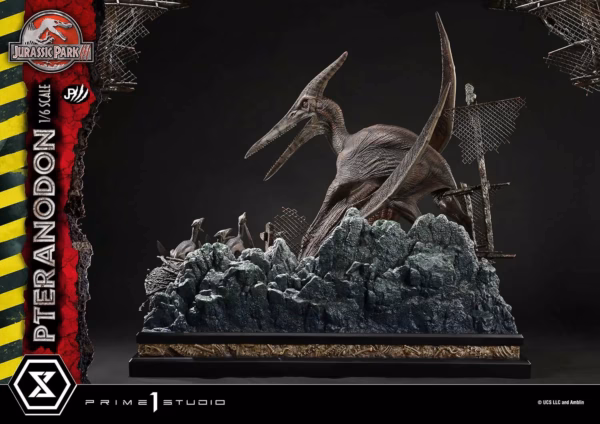 Jurassic Park Prime 1 Studio Pteranodon Licensed Resin Statue 4