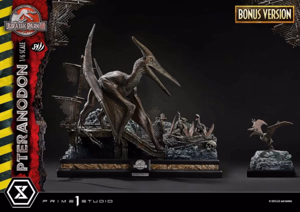 Jurassic Park Prime 1 Studio Pteranodon Licensed Resin Statue 7
