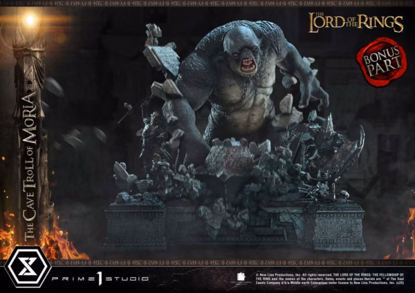 Lord of the Rings Prime 1 Studio Cave Troll of Moria Licensed Resin Statue 2