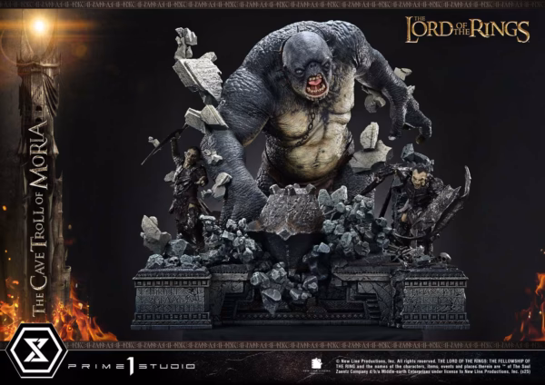 Lord of the Rings Prime 1 Studio Cave Troll of Moria Licensed Resin Statue 5