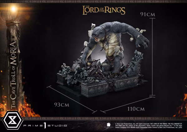 Lord of the Rings Prime 1 Studio Cave Troll of Moria Licensed Resin Statue 6