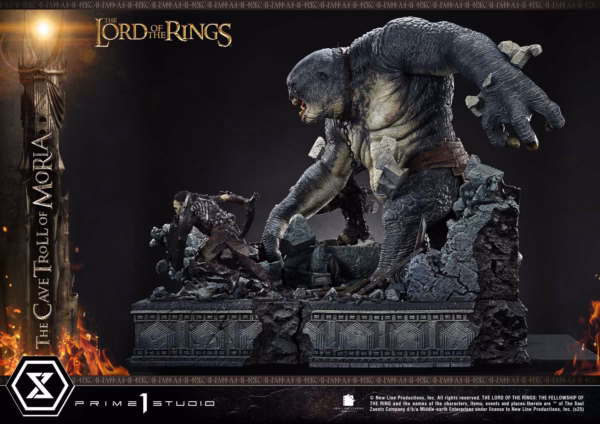 Lord of the Rings Prime 1 Studio Cave Troll of Moria Licensed Resin Statue 9
