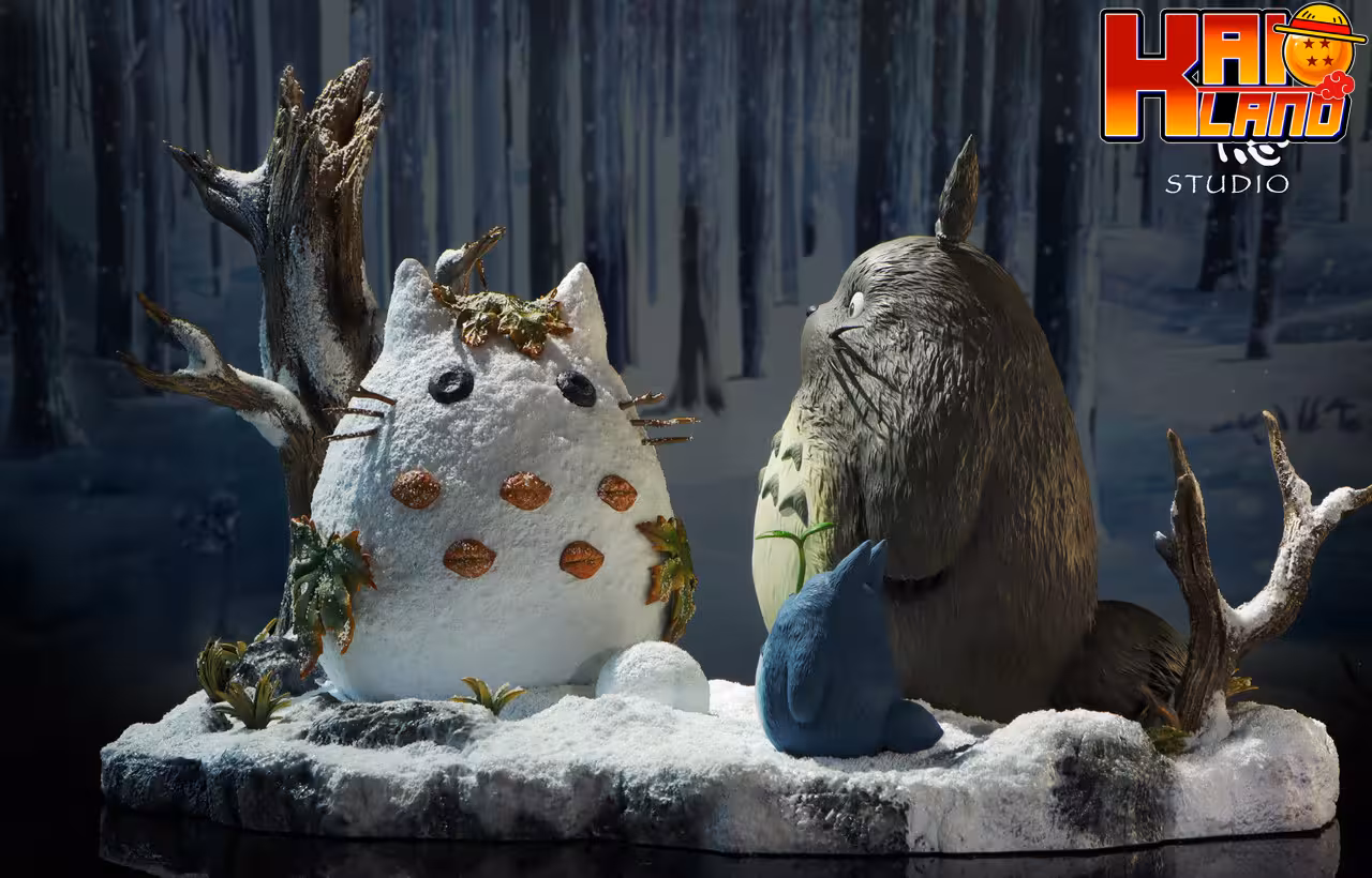 My Neighbor Totoro ShenYin Studio Totoro Play in The Snowfield Resin Statue