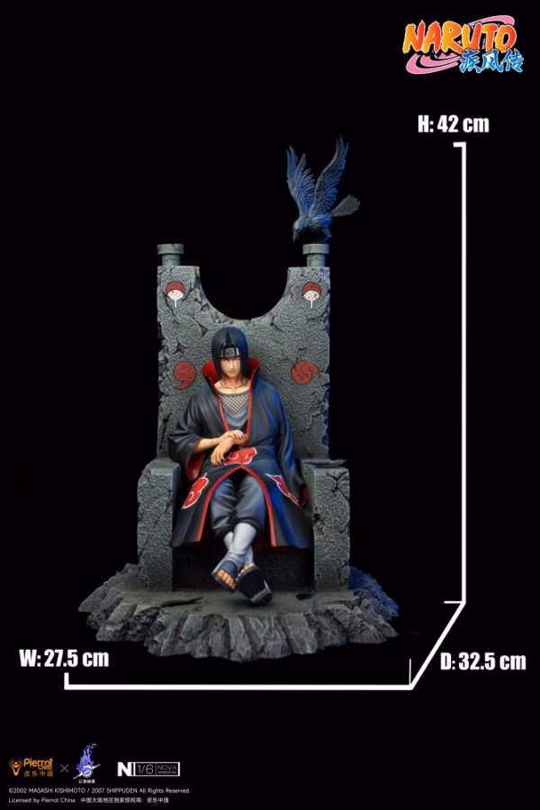 Naruto Pickstar Studio Uchiha Itachi Seated on the Throne Licensed Resin Statue 2