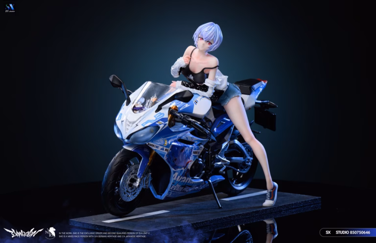 Neo Genesis Evangelion SX Studio Motorcycle Girl Ayanami Rei Resin Statue
