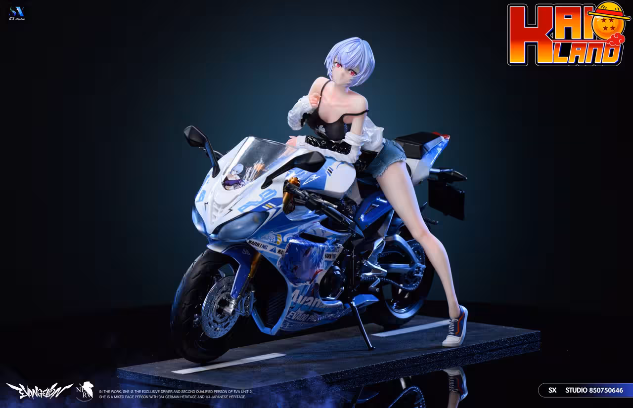 Neo Genesis Evangelion SX Studio Motorcycle Girl Ayanami Rei Resin Statue