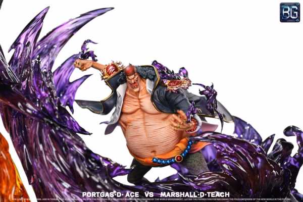 One Piece Badge Studio Ace Vs Marshall D Teach Resin Statue 6