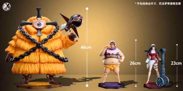 One Piece Clone Studio Buffalo x Baby 5 x Senor Resiin Statue 5