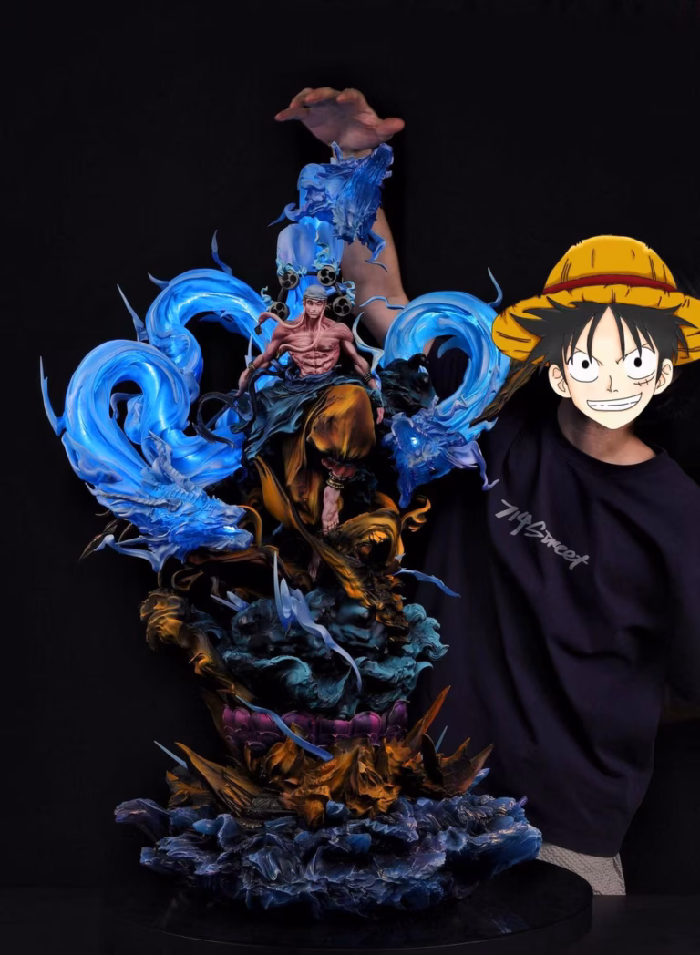 One Piece Iron Curtain x Chao Ming Studio Enel Resin Statue