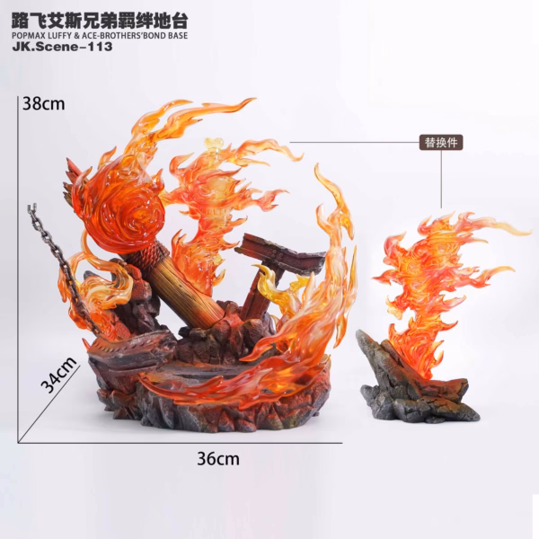 One Piece Jacksdo Studio Luffy x Ace Brothers Bond Base Resin Statue 4