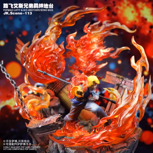 One Piece Jacksdo Studio Luffy x Ace Brothers Bond Base Resin Statue 5