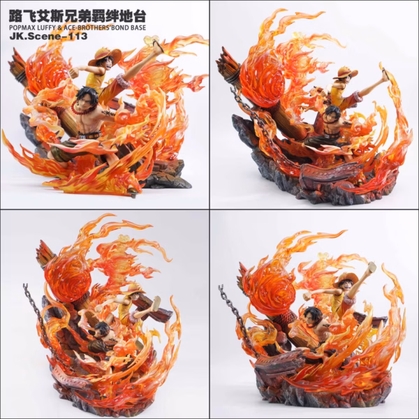 One Piece Jacksdo Studio Luffy x Ace Brothers Bond Base Resin Statue 7