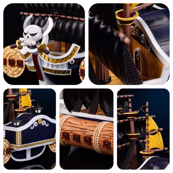 One Piece M4 Studio Marshall D Teach x Kurohige Ship Resin Statue 3