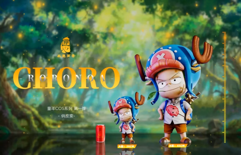 One Piece Pin Jiang Meng Qi Studio Childhood Cos Chopper Roronoa Zoro Resin Statue