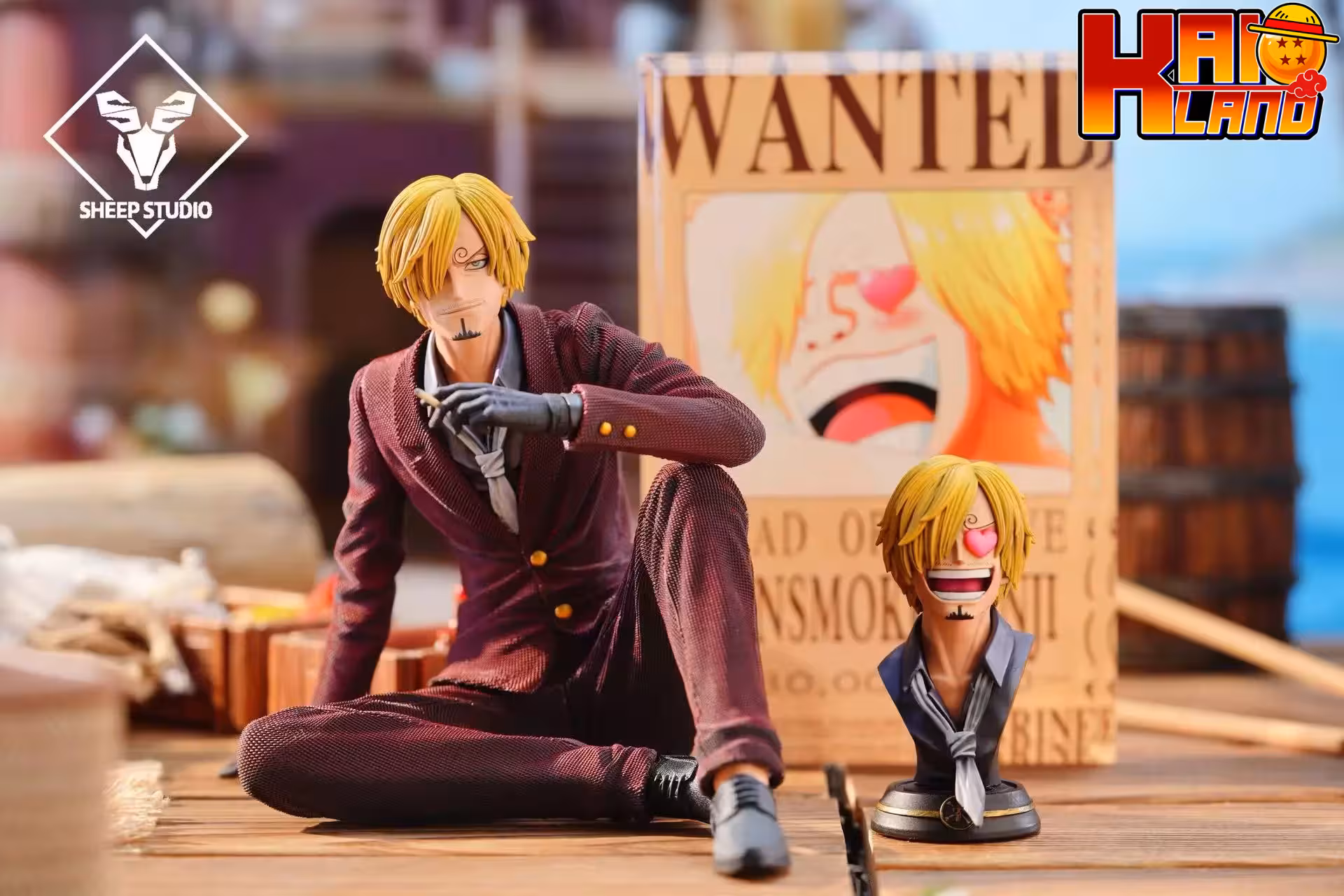 One Piece Sheep Studio Sitting Sanji Resin Statue