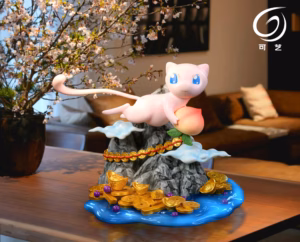 Pokemon Ke Ki Mo Wan Studio Fortune Mew Resin Statue