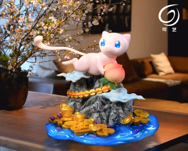 Pokemon Ke Ki Mo Wan Studio Fortune Mew Resin Statue 3