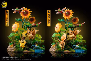 Pokemon Moon Shadow Studio Pikachu x Eevee Resin Statue