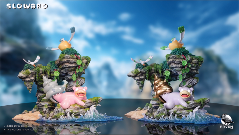 Pokemon Raven Studio Slowpoke V2 Resin Statue