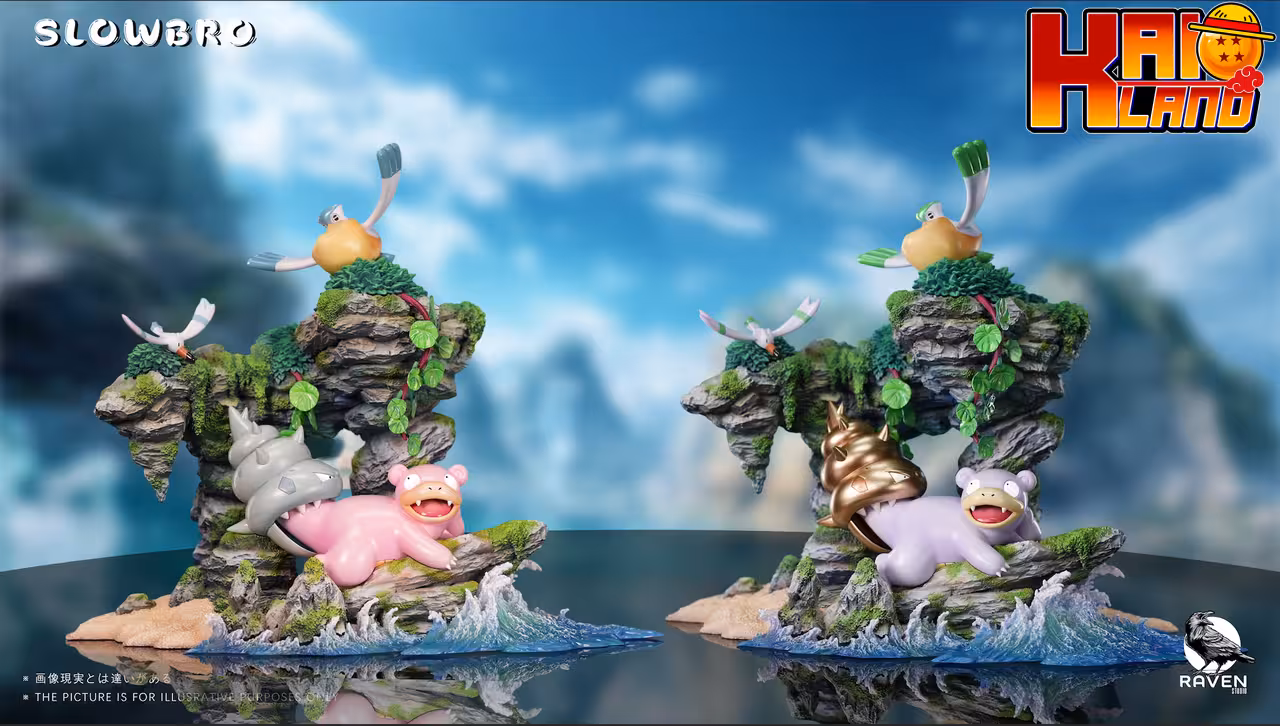 Pokemon Raven Studio Slowpoke V2 Resin Statue