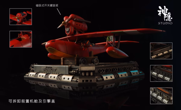 Porco Rosso ShenYin Studio Hikoutei Jidai Porco Rosso Resin Statue 5