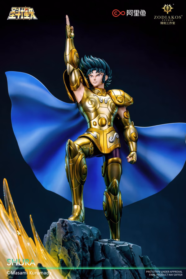 Saint Seiya Zodiakos Studio Gold Saint Shura Licensed Resin Statue 2